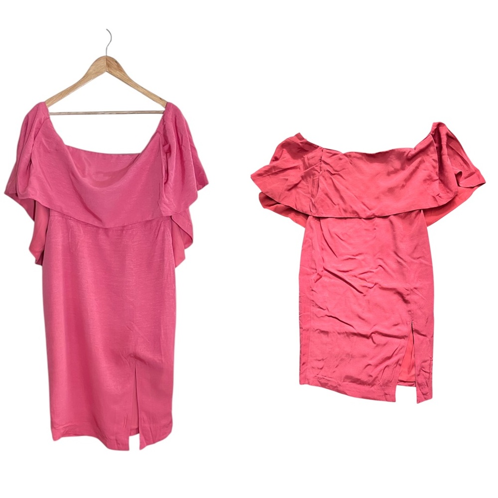 Elliatt Pink Coral Off the Shoulder Short Cocktail Dress XL